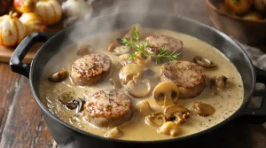 Filet mignon aux champignons et moutarde : fondant, crémeux, prêt en 30 minutes
