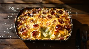 Gratin léger poireaux-jambon prêt en 25 min : savoureux, peu calorique et ultra simple