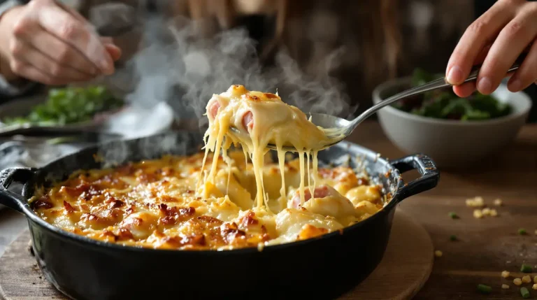 Gratin léger poireaux-jambon prêt en 25 minutes : savoureux, peu calorique et vraiment rapide